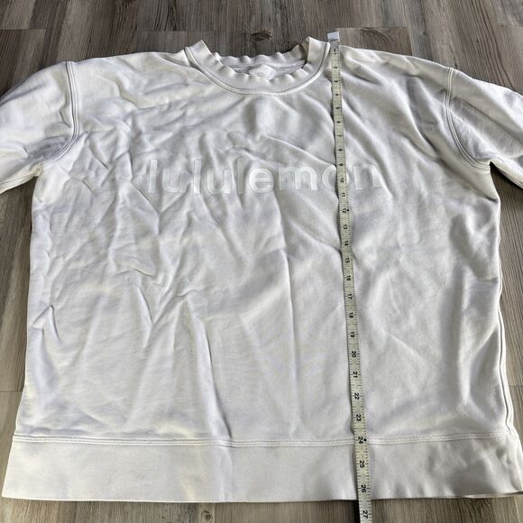 Perfectly Oversized White Lululemon Crewneck Sweatshirt Size 8 - Picture 8 of 12